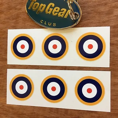 £2.35 • Buy RAF ROUNDELS Scooter WW2 Aeroplane Model Car Van Stickers Decals 6 Off 25mm