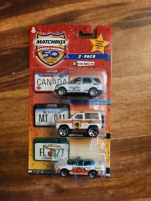 Matchbox Across America 3 Pack Canada Montana Florida Toys R Us Exclusive 50th • $15.50