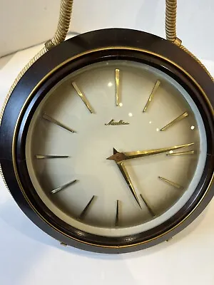 MAUTHE Wall Clock 1950s Modernism Mid Century Art Deco Rope MCM Nautical Tested  • $137.70
