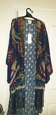 Camilla Kimono With Long UnderlayThis Charming WomanSize S/M Was $750 With Tag   • $380