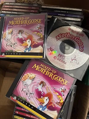 Mixed-Up Mother Goose Deluxe PC 1995 CD Bonus Soundtrack & Original Lot Of 3 Vtg • $65