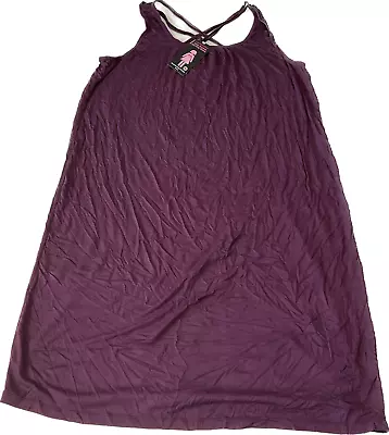 Bamboobies Nursing Night Gown Womens Size XL Purple Maternity Breastfeeding • $20.89