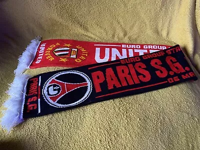 Manchester United Vs Paris PSG Unisex Scarf Champions League 2019 • £4.99