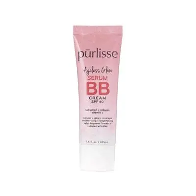 Purlisse Ageless Glow Serum BB Cream With SPF 40 Light Medium 1.4 Oz Unboxed • $15.99