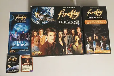 Firefly: The Game + 3 Expansion Blue Sun Pirate & Bounty Breakin Atmo Promos  • $219