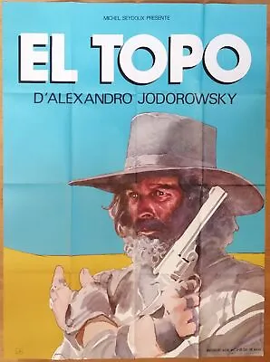 EL TOPO Jodorowsky Original LARGE French Movie Poster Moebius '70 • $400