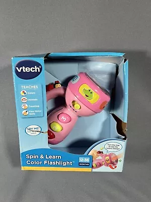 VTech Spin And Learn Color Flashlight 12-36 Months Pink Exclusive - New In Box • $8