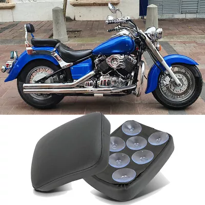 Passenger Pillion Seat Pad 8 Suction Cups For Yamaha V Star 650 950 1100 1300 • $25.04