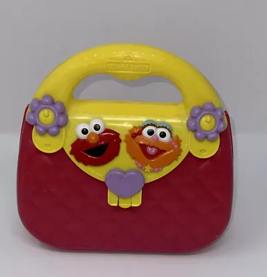 Sesame Street Elmo Comb & Zoe Elmo Quilted Pink Purse 7  Vintage • $8.24