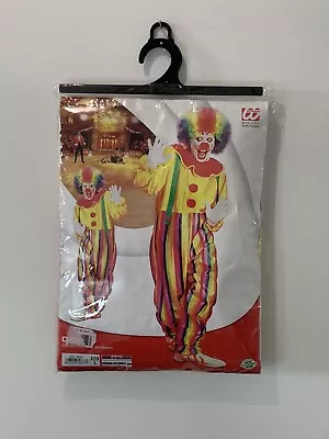 Clown Costume Adult + Rainbow Wig • £15