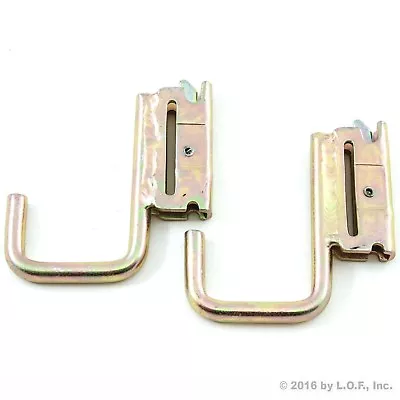 2 E Track Square J Hook System Flatbed Trailer Jacket Motorcycle Helmet Rack • $13.65