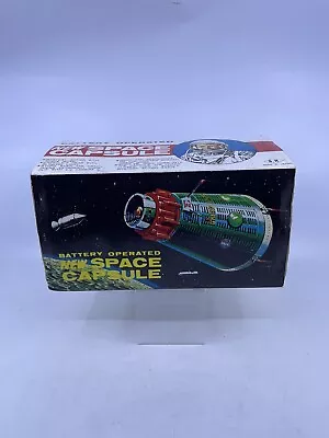 Vintage 1960's SH Horikawa Battery Operated New Space Capsule Tin Toy With Box • $399.99