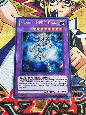 Masked HERO Dian Prc1-en019 *US PRINT* 1st Edition (VLP) Secret Rare Yu-Gi-Oh! • $4.80