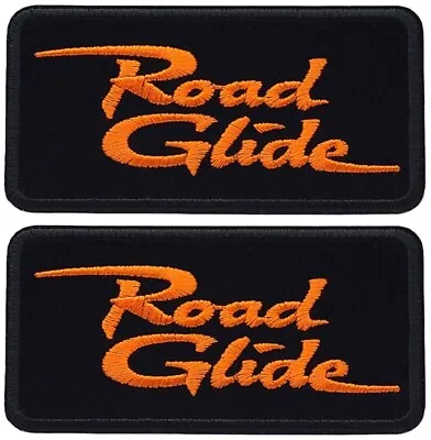 Road Glide Motorcycle Embroidered Biker Chopper Patch | 2PC IRON ON SEW 4 X 2  • $12.99