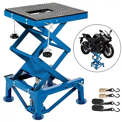 Hydraulic Motorcycle Lift Table ATV Dirt Bike Scissor Adjustable Lift Jack Stand • $193.99