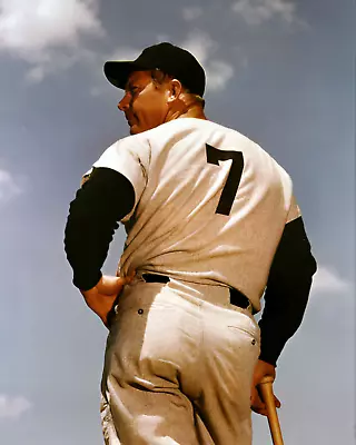 MLB New York Yankees Mickey Mantle Color 8 X 10 Photo Picture • $5.59