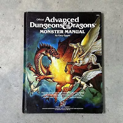 Advanced Dungeons & Dragons Monster Manual 1979 4th Edition TSR D&D Book RPG  • $47.99