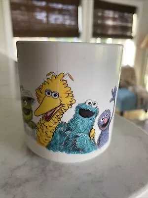 Vintage 1970s Muppets Inc Sesame Street Plastic Cup Mug Grover Big Bird Oscar • $7.95