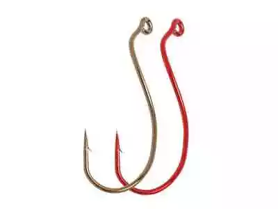 100 Matzuo 900060 Red Live Bait Death Roll Fish Hooks Size 1 • $14.99