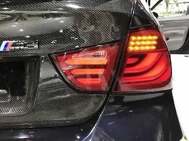 LED BAR Black Smoked Tail Lights For BMW E90 09-11 LCI Rear Lamps Set • $588.27