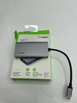 Belkin USB C Hub 4-in-1 Multi-Port Dock 4K HDMI 100W For MacBook Pro And Air • $14.99