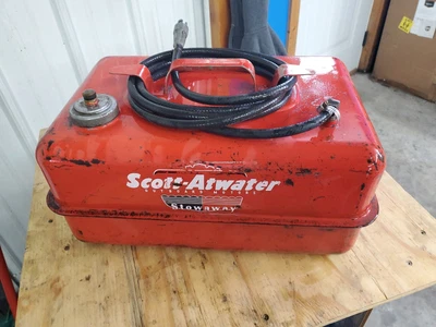 $65 • Buy Vintage SCOTT ATWATER Outboard Motor Boat Pancake Fuel Tank Gas Can