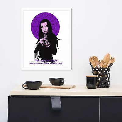 Framed Poster Morticia Addams Family Inspired Size: 16″×20″ • $49.90