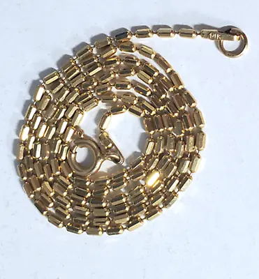 Vintage 14K Yellow Gold Dash-Dash Link Chain Necklace Lot 18.75  • $368.99