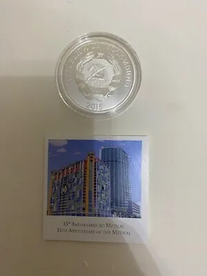 MOZAMBIQUE: Commemorative Coin   35 Anniversary Of Meticals -- Silver-- Genuine • $259.99