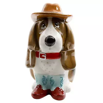 Cowboy Charlie Stoneware Cookie Jar 6.69 X 8.46 X 12.48 Inches Turquoise • $17.99