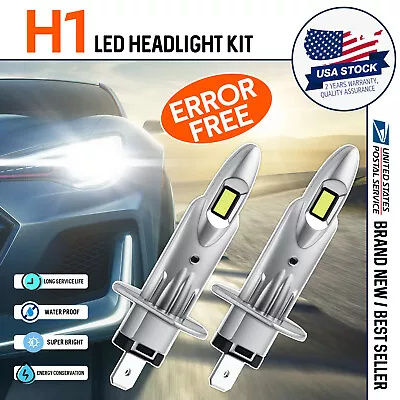 2x CANBUS H1 LED Headlight Bulbs Conversion Kit For Mercedes-Benz CLK320 1998-03 • $18.09