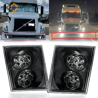 LED Fog Lights Lamps For 03-17 Volvo VNL VN Haul Truck Passenger & Driver Pair • $59.99