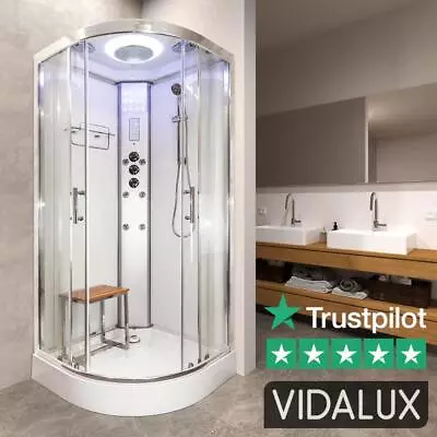 Vidalux Shower Cabin Enclosure Cubicle No Steam 900 X 900 Quadrant BEST BRAND • £849