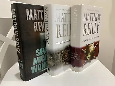 Matthew Reilly Book Bundle Jack West Jr Series 1 2 3 Large Hardcover • $60