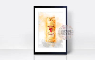 £6.99 • Buy Tennents Lager Wall Print | A4 | Art Gift | Home Decor | Scotland Scottish