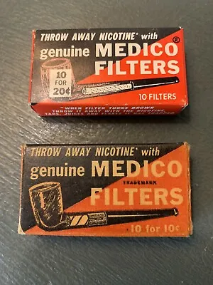 Lot Of 2 Open Boxes Vintage Medico Pipe Filters 15 Filters Total • $10