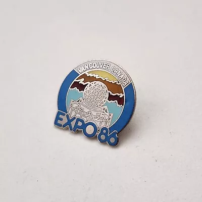 Vancouver Canada EXPO 86 Fuller Geodesic Dome Lapel Hat Pin Science World 1986 • $22.14