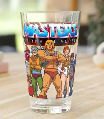 Masters Of The Universe Pint Glass 16oz - Man-At-Arms Teela Ram-Man Fisto • $21.99