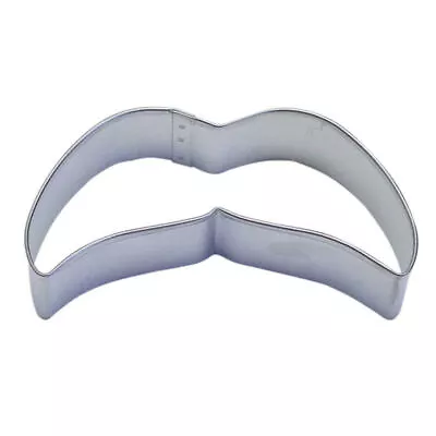 4” Mustache Cookie Cutter | Quality Stainless Steel Baking Tools From Bakell® • $6.99