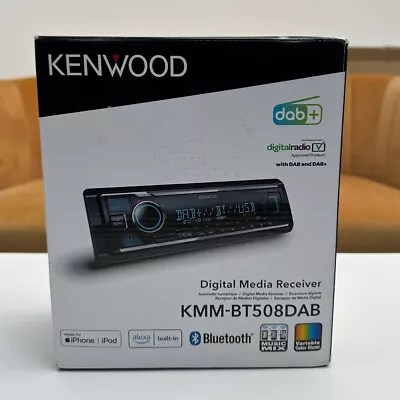 Kenwood Bluetooth Digital Media Receiver Car Radio Stereo DAB USB IPod IPhone • £131.95