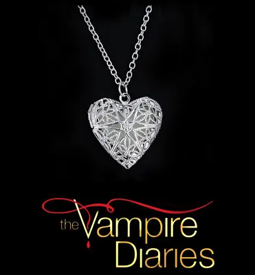 The Vampire Diaries Caroline Forbes ‘Open Heart’ Star Silver Necklace & Pendant • $11.31