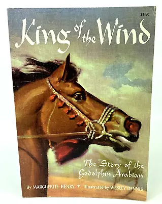 King Of The Wind- Marguerite Henry Paperback Book 1973 • $12.99