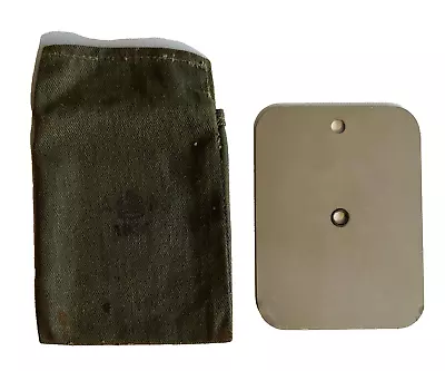 Ww2 Raf Survival Signalling Mirror In Cloth Case 1944 Original • £34.95