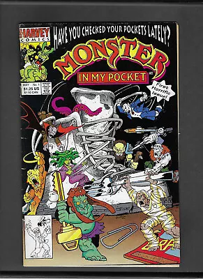 Monster In My Pocket #1 (Centerfold Intact) Fine/Very Fine (7.0) • $12.48