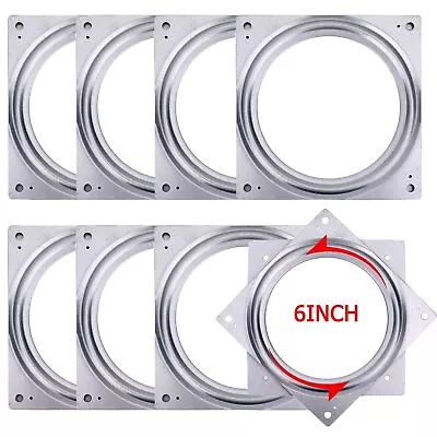 8Pack 6Inch Lazy Susan Hardware 5/16  Thick Square Lazy Susan Turntable Beari... • $38.05