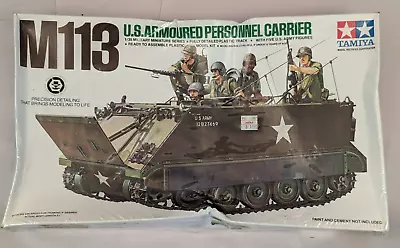 US Armoured Personnel Carrier M113 W/Figures 1:35 Scale Model Kit TAMIYA 35040 • $19.99