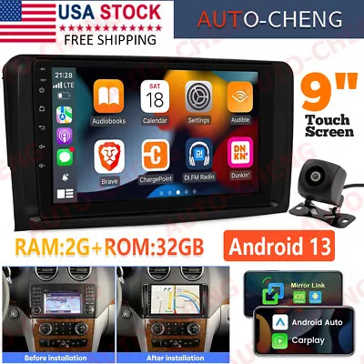 Carplay Android 13 For Mercedes Benz ML320 ML350 GL320 Car Stereo Radio GPS WiFi • $147.28