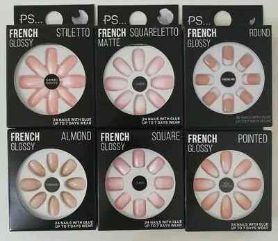 £4.99 • Buy Primark False Nails Frenchie French Square Round Matte Glossy Pointed Ombre