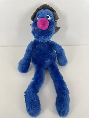 NO CAPE VTG Applause Sesame Street Super Grover Plush 16  With Helmet Stuffed • $10.39