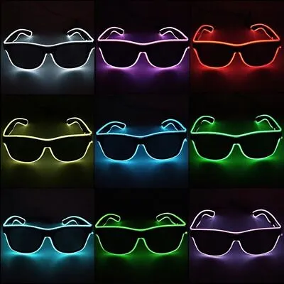 £5.55 • Buy Neon LED Light Eyewear Shade Nightclub Halloween Dress Up Led Glasses